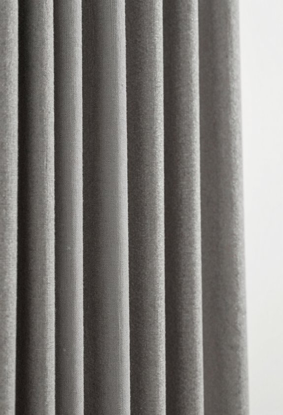 heavy drapes reduce echo